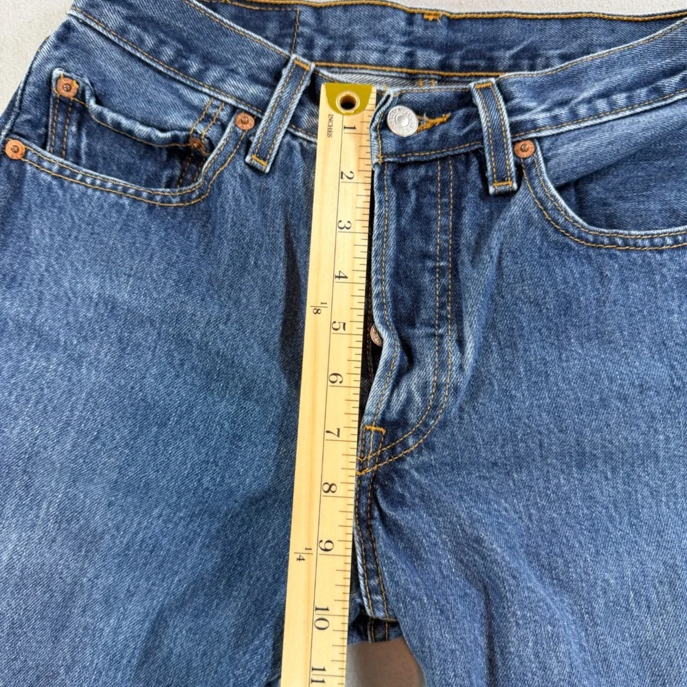 Levis 501 Original Fit Straight Leg Blue Jeans 15501-0186 Men 29x32